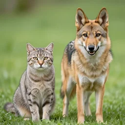 photo of hybrid of felis domus and canis lupus familiaris