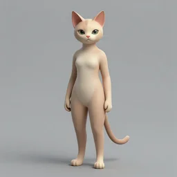 conceptual artwork of a full body of a shortstack anthropomorphic female cat, by greg rutkowski, rossdraws, jay naylor, matte painting, high contrast, furry art, artstation, deviantart, pixiv trending