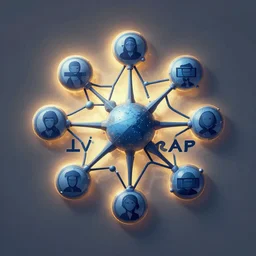 a business logo for a company, diagram representation, neural network, Japan, mattepainting concept Blizzard Pixar engine, stylized splash comics, illumination lighting,  lois van baarle, ilya kuvshinov, rossdraws