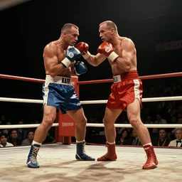 vintage ringside photograph of saul goodman boxing