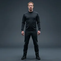 mark zuckerburg full body, futuristic minority report, sci fi, black mirror