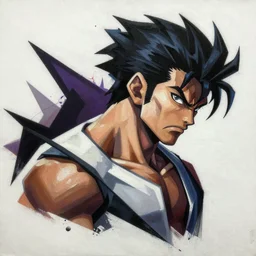 Ibuki profile picture by Sachin Teng, asymmetrical, Organic Painting , Violent, Dark, Powerful, geometric shapes, hard edges, street fighter 3rd strike, graffiti, street art:2 by Sachin Teng:4