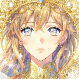 beautiful japanes idol with mesmerizing sparkling eyes, closed up portrait, highly detailed, gold filigree, epic, stunningly beautiful, insanely detailed, fantasy novel, soft cinematic lighting, award, disney concept art, watercolor illustration by makoto shinkai and hayao miyazaki, mandy jurgens and alphonse mucha and alena aenami, pastel color palette, featured on artstation