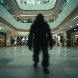 beautiful cctv found footage of shadow creature lurking in an abandoned mall