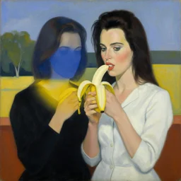 debbie harry with banana, edward hopper painting