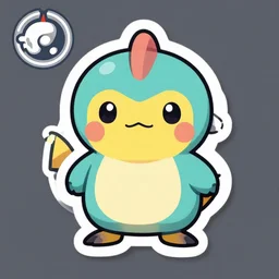 cute miss mascot tritosor tritosor gastrodon pokemon sticker art, cronobreaker, beeple game icon