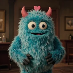 the love monster, cinematic atmosphere, establishing shot, kodak portra