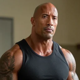 dwayne johnson as bruce willis in diehard movie, cinematic, his face like want tell he tired of this