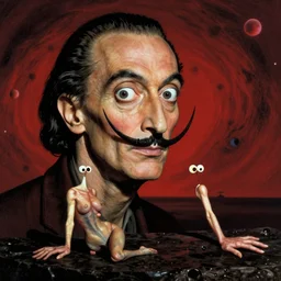 cosmic supraliminal redshift psychosexual nightmare in the style of salvador dali and lovecraft