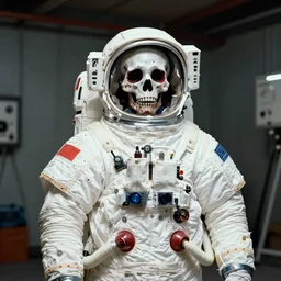 1 9 9 0 color photo portrait of a dead astronaut in the basement, summer, daylight, cinematic tone,