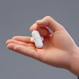 hand holding pill, 3 d octane render, v ray collection, nvidia, artstation, realistic, detailed digital art.