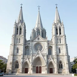 A cathedral in the y2k style, created by The Designers Republic