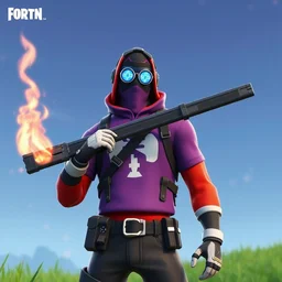 a streamer jerma as fortnite character, gameplay screenshot