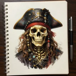 asset sheet, material study, ( chibi caricature ) pirate skeleton by mark ryden