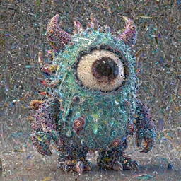 a cute one - eyed monster in cthulhu style, by takashimurakami ， highly detailed, mega detailed, render by blender