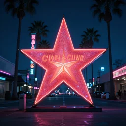 and buy me a star on the boulevard, it's californication, cyberwave, neon, cinematic,