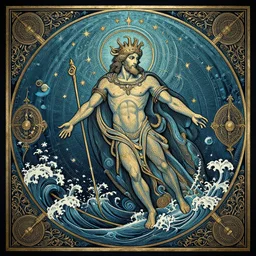 epic masterpiece of Oceanus begetting Oceanus mythological, detailed and intricate