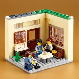 a lego murder scene