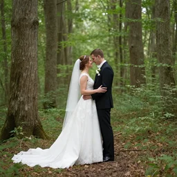 wedding in a forest