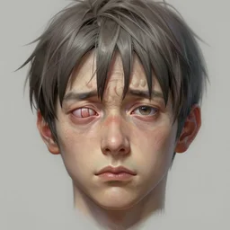 a stupid head with highly detailed realistic diged nails, pain, light effect, hyper detailed, intricate, elegant, highly detailed, digital painting, artstation, concept art, matte, sharp focus, illustration, by dan mumford, yusuke murata, makoto shinkai, ross tran