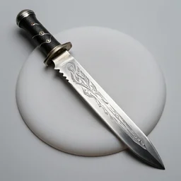 a damascus steel blade frisbee