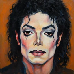 a beautiful painting michael jackson face, by picasso realistic oil painting