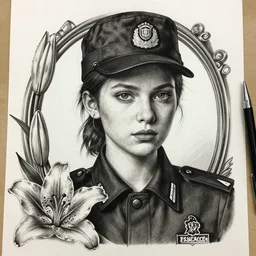 security guard girl, lily frame, art by ilya kuvshinov, rossdraws, sharp focus, art by wlop and artgerm, extreme detail, detailed drawing, hyper detailed face, mohrbacher, featured on artstation, octane render,, 8 k