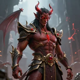 a fusion of a god and a demon, hyperdetailed, artstation, cgsociety, 8 k