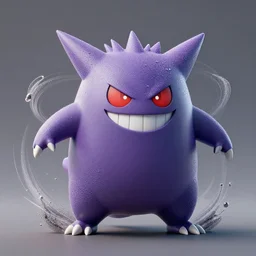 a gengar ghost pokemon , dynamic, particulate, intricate, elegant, highly detailed, centered, artstation, smooth, sharp focus, octane render
