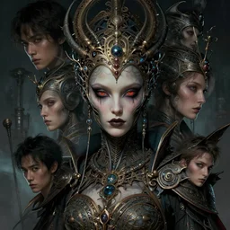 alien queen, detailed portrait, intricate complexity, by greg rutkowski, artgerm, ross tran, conrad roset, takato yomamoto, ilya kuvshinov. 4 k, beautiful, cinematic dramatic atmosphere