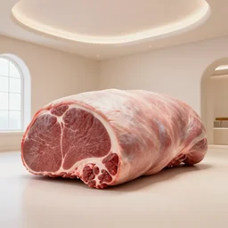 interior of a mansion made out of meat