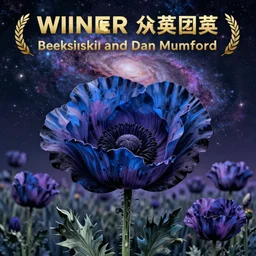 detailed, intricate blue black and purple papaverum flower on the field, nebula, galaxy in the sky, winning award masterpiece, fantastically beautiful, illustration, aestheticly inspired by beksinski and dan mumford, upscale with simon stalenhag work, artstation, 8 k