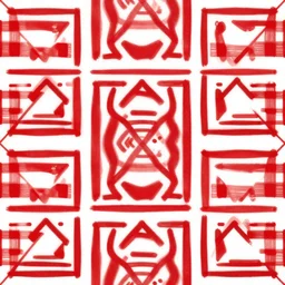 geometric patern, white and red colour, bold, simple, modern, illustration, lines, african pattern