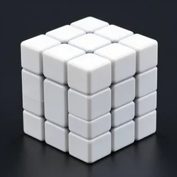 a rubix cube made of light
