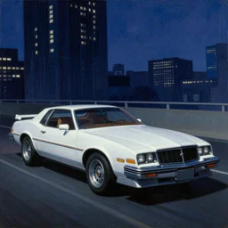 edward hopper painting, kitt knight rider, speed racer mach 5, cinematic, film photography, retro futuristic, bloodborne