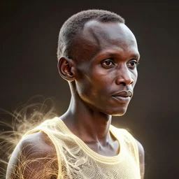portrait of a young kipchoge, glowing, gorgeous and intricate, jaw - dropping, dynamic lighting, intricate, 4 k octane rendering - s 1 2 7 3 4 6 7 5 7 8