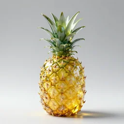 pineapple made of glass, by greg rutkowski and andreas rocha on artstation