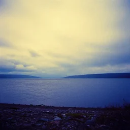 grainy 7 0's colour!!! photo of the loch ness monster, kodachrome