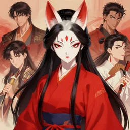 beautiful kitsune girl with red traditional wear, masterpiece by Olivia culpo Stanley Artgerm Lau, WLOP, Rossdraws, James Jean, Andrei Riabovitchev, Marc Simonetti, Yoshitaka Amano, digital art, artstation