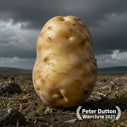 peter dutton as a potato