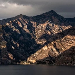 lakeside mountains, by david alfaro siqueiros