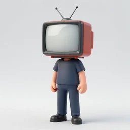 artwork of a tv - headed man with a tv on his head, cyberpunk style, cmyk, yellow scene color, concept art, super detailed, 4 k hd, trending on artstation, digital painted, low contrast, made by greg rutkowski and viktoria gavrilenko