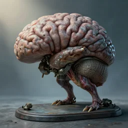 airbrushed reversed hippocampus bargibanti machine creature by kelly freas, alex ross, basil gogol fine art masterpiece baked at 3 0 0 f, matte painting, cold lighting, aged with sunlight, award winning horror, photorealistic render, cinematic