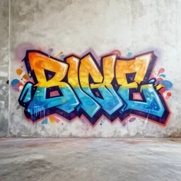 hyperrealistic rendering, wildstyle graffiti