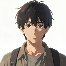 a villager, looking front, trending on pixiv, simple white background, painted by greg rutkowski makoto shinkai takashi takeuchi studio ghibli, akihiko yoshida