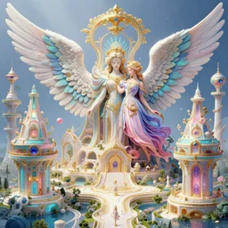 a solarpunk utopia, artwork, colorful, angelic, insanely detailed and intricate, hypermaximalist, elegant, ornate, hyper realistic, super detailed