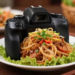 close - up focused dslr photograph of a cambodia dinner, 8 k, high detail, volumetric lighting, hyperrealism, aesthetically pleasing, studio lighting, trending