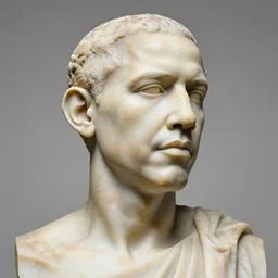 marble sculpture of Barack Obama by Michelangelo