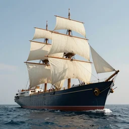 Ship in style of Midjourney Ai
