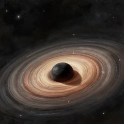 antimatter, black hole event horizon, faded memories, a simple vector pop surrealism, by ( leonardo da vinci ) and greg rutkowski and rafal olbinski